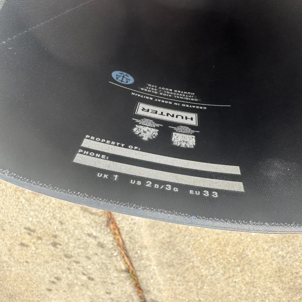 Hunter Black Rain Boots - Picture 5 of 5